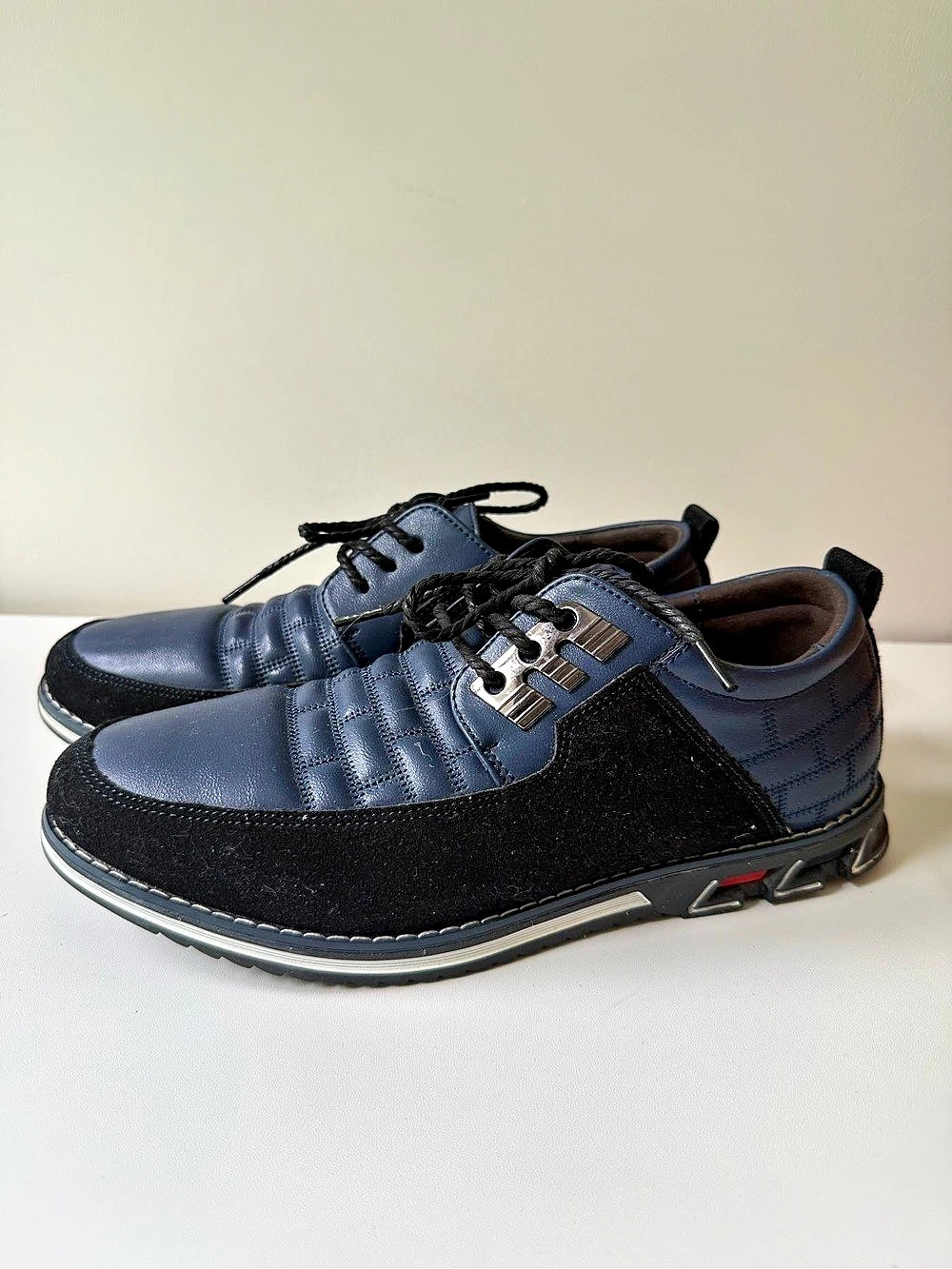 Fashion Men's Blue & Black Shoes EU 41